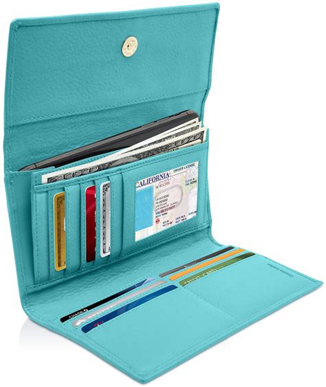 rfid checkbook wallet for women